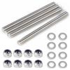 MIGUBIGU 4 Pezzi Asta Filettata M8 x 100 mm Barra Filettata in Acciaio Inox c