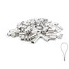 0XBIT Morsetti Cavo Acciaio 120 Pezzi 3 mm Manicotto per Cavo di Acciaio Mor