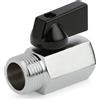 Mewtush Mini Valvola a Sfera in Ottone Femmina Mini Valvola a Sfera 10629 1/2 Ig X 1