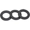 Walfront 12 pezzi di gomma industriale nera cuscino rondella piatta rotonda buffer b
