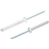 QUARKZMAN 4mm x 30mm e 4mm x 35mm Alluminio/Acciaio Aperto Fine Rivetti 60in