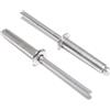 Idt Trade Rivetti ciechi 6 x 20 mm 10 pezzi in acciaio inox A2 (V2A) con testa piat