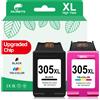 COLORETTO 305XL Cartucce per HP 305 XL Deskjet 2820e 2800e 4220e 2810e 2820 4222e 2821e