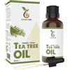 Natura Pur Tea Tree Oil 50ml con pipetta Olio Tea Tree puro biologico anti acne brufoli e