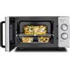 CASO MG 25 Ecostyle Ceramic - Forno a Microonde 2 in 1 senza piatto girevole con grill da 1000W - Capacità 25L - Timer fino a 30 minuti - grande - argento