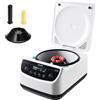 VEVOR Centrifuga da Laboratorio Elettrica 100-1900 xg RCF con Rotore per Provette da 2/5/10/15 ml, Velocità Regolabile da 500 a 4000 Giri/min, Bassa Rumorosità per Esperimenti di Laboratorio