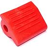 cyclingcolors Coprileva Moto Gomma Leva Gommino Cambio 40 mm antiscivolo pedivella ciclomotore proteggi scarpa (Rosso)