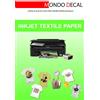 MONDO DECAL CARTA TRANSFER PER TESSUTI CHIARI (MAGLIETTE T-SHIRT) STAMPA INKJET 3 FOGL