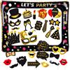 Zeaying 31 Pezzi Photo Booth Kit Matrimonio Gonfiabile Cornice per Selfie Photo Boo