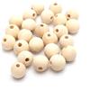 Perlin Perle di legno 6/8/10/12/14/16/18/20 mm colore naturale incol BEAQ