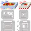 GLOBLELAND 4 pz scatola Regalo con Finestra Fustelle In Metallo 3D per S