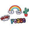 Beyond Toppa da Cucire per Bambini Set da 4 Pezzi Peace Cactus Arcobaleno Wo