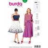 Burda Style 6341 - Cartamodello da donna gonna a pieghe taglia 34-44
