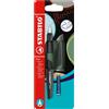 Stabilo Flow SPORTY - Penna Stilografica - in Muschio/Nero - Pack da 1 - C