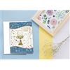 PARTYLANDIA Biglietto Prima Comunione - Stampa Offset (Fiori)
