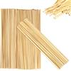 RUGLAMZHIP 300 Pezzi Bastoncino di Legno 3mmx30cm Bastoncini Legno per Lavoretti Non Ve