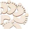 VORCOOL 50 dischi di legno (25 x 20 mm) Decorazione naturale in legno per progetti d