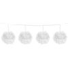Folat Festone con pon pon bianchi 12 cm / 3 metri