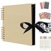 AIOR Album Fotografico 80 Pagine Nere Spirale Album Portafoto Scrapbooking Al