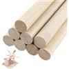 QINGYIWL 8 Pezzi Bastoncini Legno per Lavoretti 25 mm x 30 cm Bastoncini di L