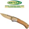 Ausonia Coltello da caccia lama in acciaio inox 440 C (90 mm) Manico in legno di olivo