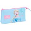 safta FROZEN - Astuccio triplo, astuccio per bambini, ideale per bambini in età scolastica, comodo e versatile, qualità e resistenza, 22 x 3 x 12 cm