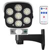 AntDau71 TELECAMERA FINTA PANNELLO SOLARE CON SENSORE DI MOVIMENTO 77 LED FARETTO LUCE