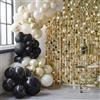 Ginger Ray Kit per arco a palloncino nero nudo e oro champagne per feste ma