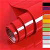 Hode Carta Adesiva per Mobili Rosso Brillantini 40cmX3m Pellicola Adesiva per