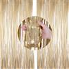 LIANRISES 2 Pezzi 1x2m Champagne D'oro Tende Metalliche Per Feste Tenda C