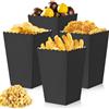 Nizirioo Confezione da 50 scatole nere per popcorn chiusura a ribalta str