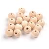 Perlin Perle di legno 6/8/10/12/14/16/18/20 mm colore naturale incolore da
