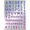 BENECREAT Stencil per Lettere in Metallo Modelli di Alfabeto Numeri e Sim