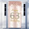 Tecreo 63° compleanno decorazione da donna Happy 63rd Birthday Door Banner Rose Go