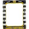 ORFION Cornice Per Selfie Gonfiabile Compleanno - Photo Frame 18 Anni Puntelli Fo