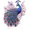 EOBROMD Diamond Painting Pavone Ornamenti Kit per Pittura Diamante Fiori DIY