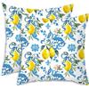Vylro 2 Pezzi Cuscini Limone Giallo Estate Primaverili,Federe Cuscino 45x45cm,Copri