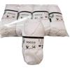 filati tre sfere Tresfere Cotone per Maglieria Fiocco Pacco 250g (Bianco) Co