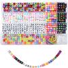 TOAOB THE ONE AND ONLY BABY TOAOB 800 Pezzi Perline Lettere per Braccialetti Colorate 6mm Acrilico Cubo A