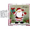 Fclily@JJ Fustelle in metallo con Babbo Natale di Natale per scrapbooking album fai da