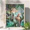 DCIDBEI Diamond Painting Quadrato 40x50 cm Puzzle 5D Adulti Angeli Elfo Fata F