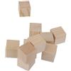 zalati Cubi di legno 10 pezzi - 1 x 2,5 x 2,5 cm blocchi di legno naturale n