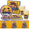GUBOOM Fireman Sam Stoviglie per Feste 73Pcs Fireman Sam Decorazione per Feste di Co