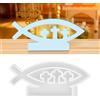 AKONE Stampo in silicone per pesce comunione stampi in silicone per pesce pe