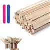 TOPCZY Set di 60 bastoncini quadrati in legno 3 x 300 mm bastoncini di legno non tr