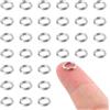 NQEUEPN 30 Anelli Divisi 6 mm Connettori O Ring da Anelli Portachiavi in Acciaio In