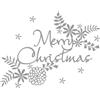 Gowxs Fustelle a forma di foglia di lettere di buon Natale per la creazione di b