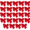 Christmas Concepts® Confezione da 24-5 cm di fiocchi in velluto rosso - D