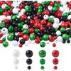 Craftdady 500 perline rotonde in legno verde rosso bianco nero in legno d