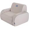 Chicco Twist Poltroncina per Bambini Trasformabile in Chaise Longue e Divanetto, Sedia per Bambini con 3 Configurazioni, Comoda e Leggera, Si Trasforma con 1 Gesto - Per Bambini 12+ Mesi, Grigio